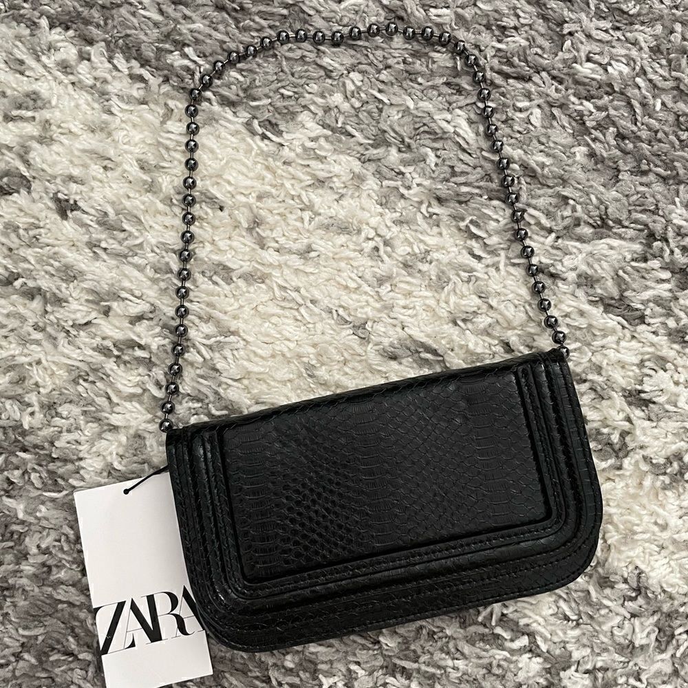 NWT Zara Bead Handle Shoulder Bag
